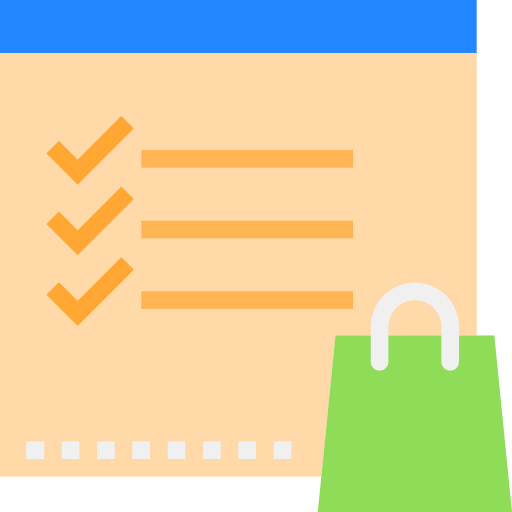 Shopping list icon