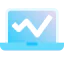 Line graph icon 64x64