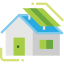 Eco house icon 64x64