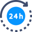 24 hours support Symbol 64x64