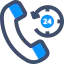 24 hours support ícone 64x64