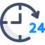 24 hours support biểu tượng 64x64