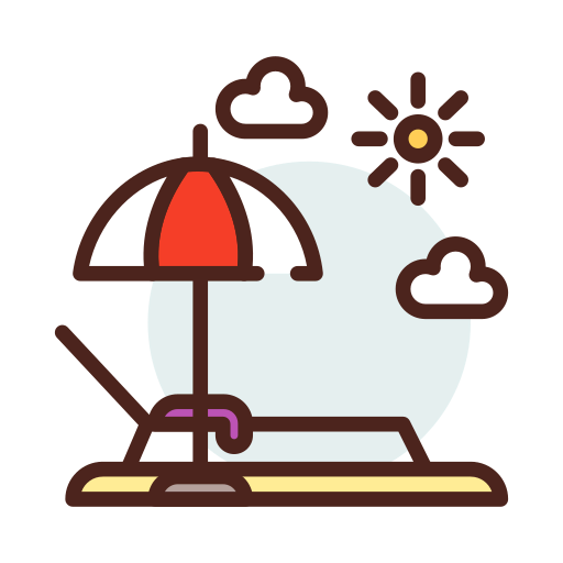 Sunbathing icon