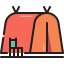 Camping tent ícone 64x64