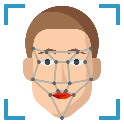 Facial recognition icon