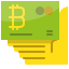 Bitcoin accepted icon 64x64