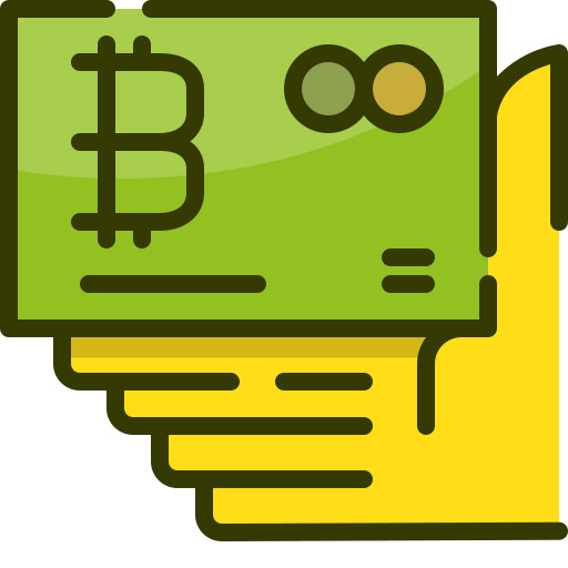Bitcoin accepted icône