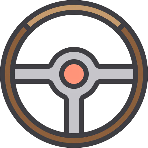 Steering wheel icon