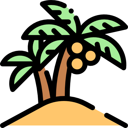 Coconut tree icon