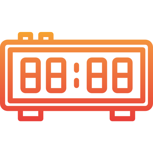 Digital clock icon