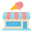 Ice cream shop icon 64x64
