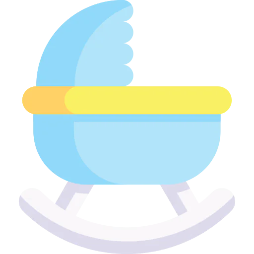 Swinging cradle icon