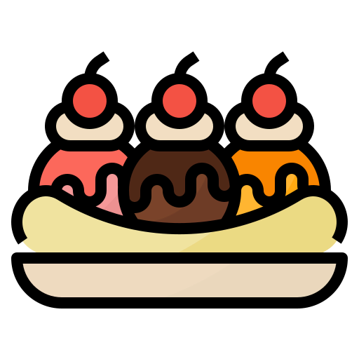 Banana split icon