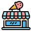 Ice cream shop icon 64x64