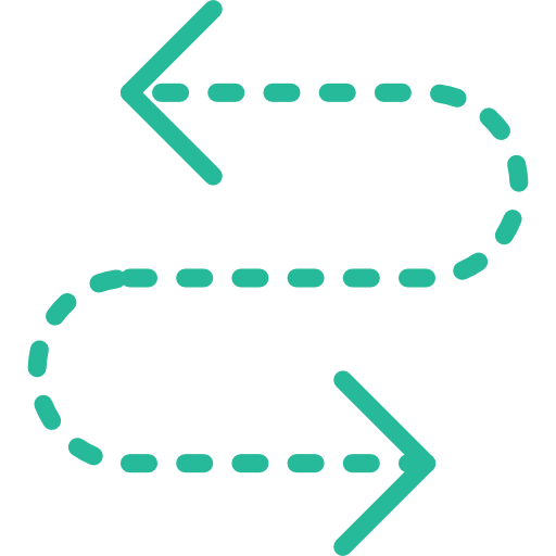 Curve arrow icon