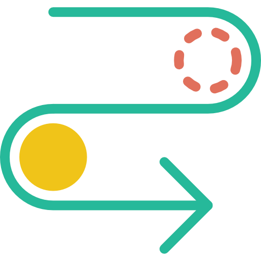 Curve arrow icon