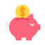 Piggy bank icon 64x64