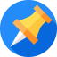 Push pin icon 64x64