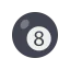 8 мяч иконка 64x64