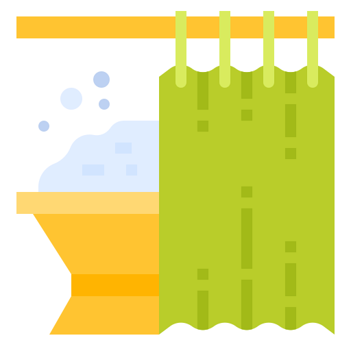 Shower curtains icon