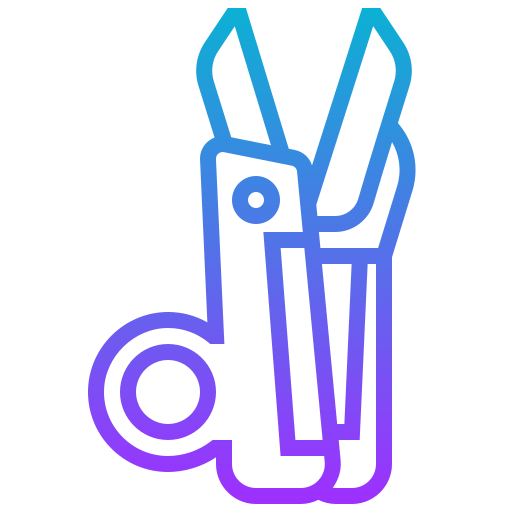 Sewing scissors icon