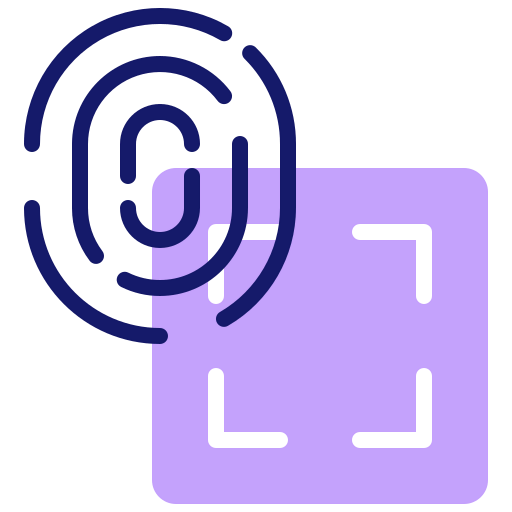 Fingerprint scanner ícone