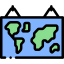 Карта мира иконка 64x64