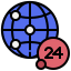 24 hours 图标 64x64