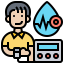 Blood pressure gauge icon 64x64