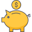 Piggy bank icon 64x64