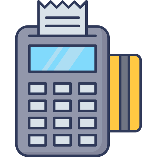 Credit card machine icon