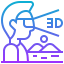 Virtual glasses icon 64x64