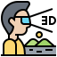 Virtual glasses icon 64x64