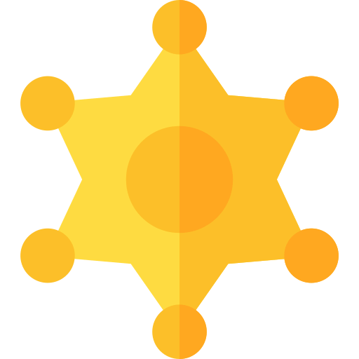 Sheriff badge Symbol
