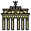 Brandenburg gate icon 64x64
