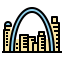 Gateway arch icon 64x64