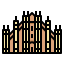Milan cathedral icon 64x64