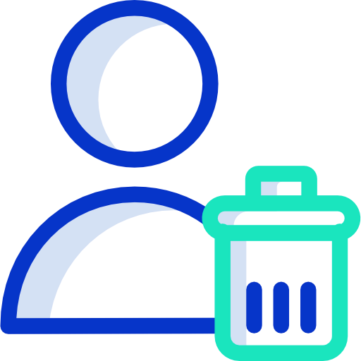Delete user icon