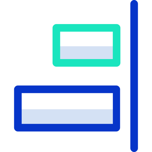 Right alignment icon