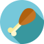 Chicken leg icon 64x64