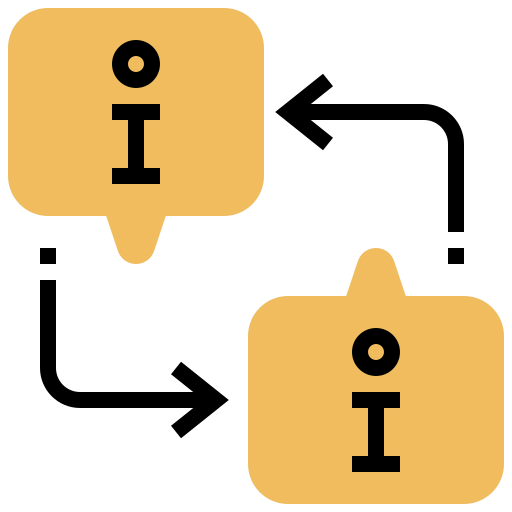 Data transfer ícono