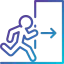 Fire exit icon 64x64
