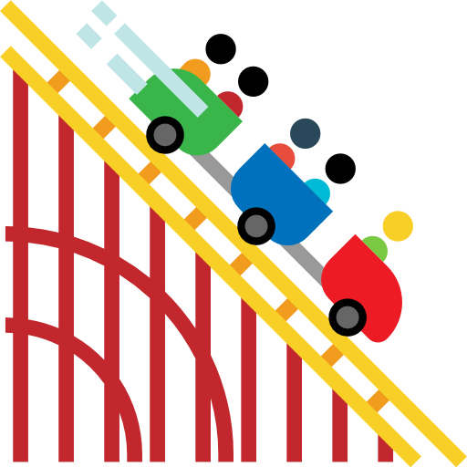 Roller coaster icon