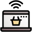 Online shopping icon 64x64