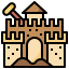 Sand castle ícone 64x64
