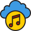 Music cloud icon 64x64