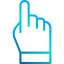 Hand cursor icon 64x64