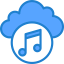 Music cloud icon 64x64