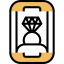 Diamond ring icon 64x64