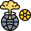 Nuclear bomb ícone 64x64